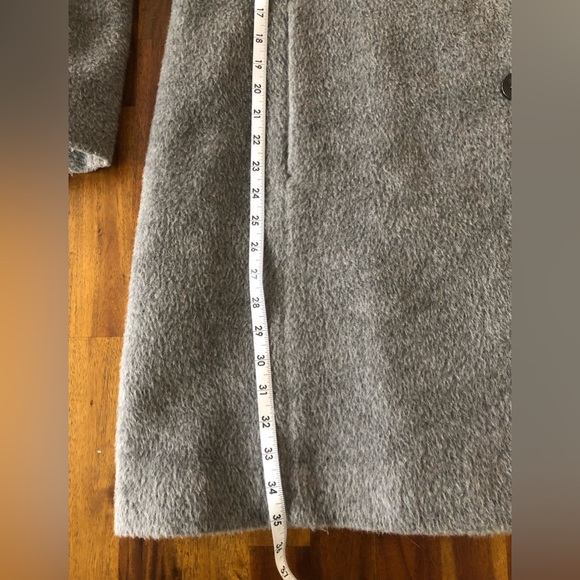 Cole Haan gray alpaca wool blend hooded coat - Picture 5 of 7